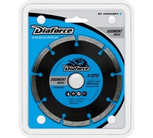 Диск алмазный 125x22.23x7.5x1.9 мм сухой рез DIAFORCE Segment basic Диск алмазный 125x22.23x7.5x1.9 мм сухой рез DIAFORCE Segment basic